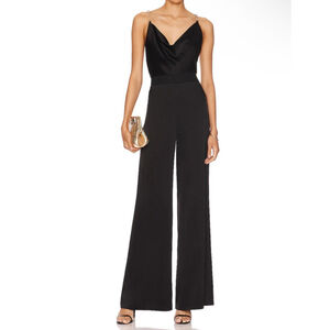 Alice + Olivia Chain Jumpsuit Size 4 Black $550 MSRP